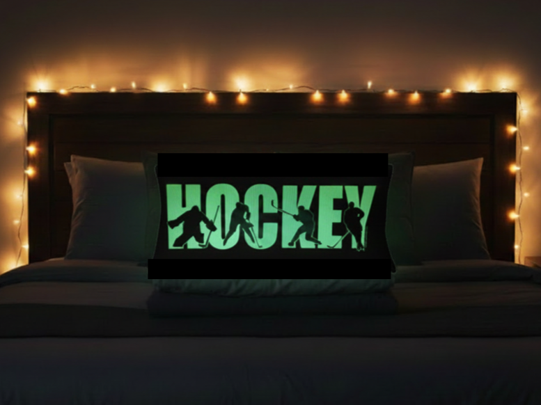 Hockey Pillowcase: Player, Goalie Gift, Room Decor