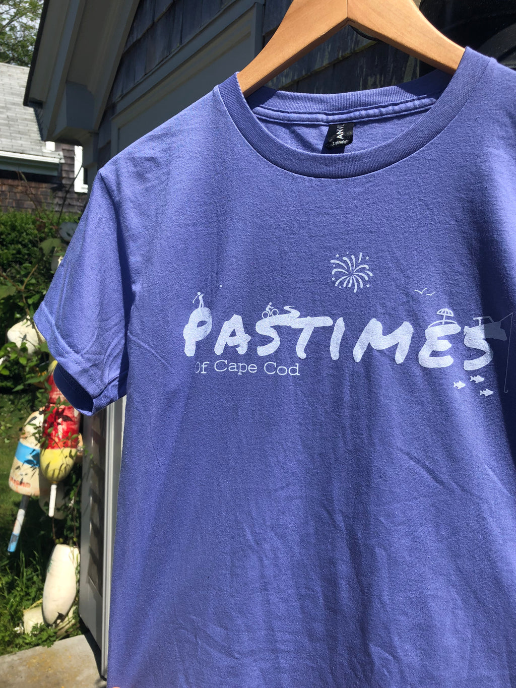 Heathered Grey/Navy Pastimes Wear t-shirt - back