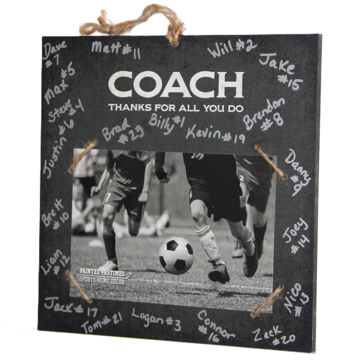 Personalized Team Coach Photo Frame, Signature Custom Gift
