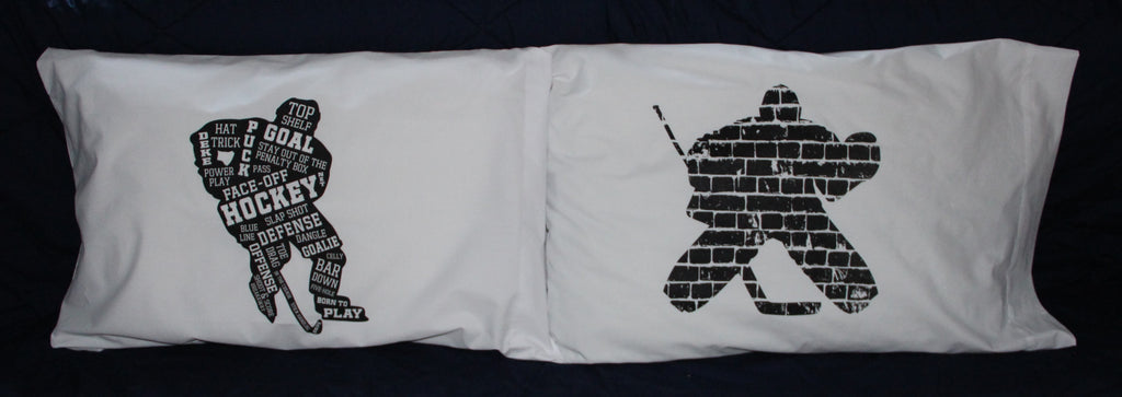 Glow in the Dark Pillowcase,Hockey Gifts,Hockey Tournament,Goodie Bags,Swag Bags,Hockey Bedding,Hockey Bedroom,Hockey Sheets,Room Decor,
