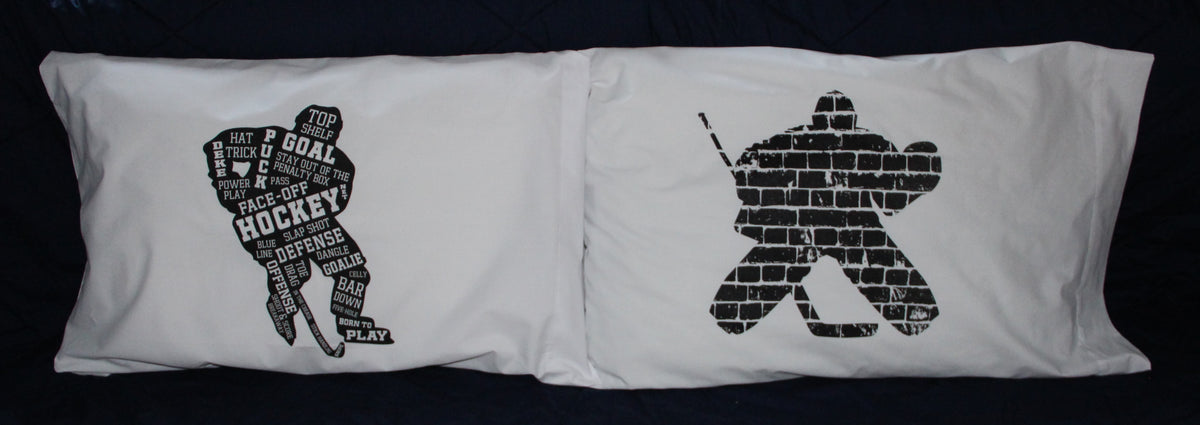 Glow in the Dark Pillowcase,Hockey Gifts,Hockey Tournament,Goodie Bags,Swag Bags,Hockey Bedding,Hockey Bedroom,Hockey Sheets,Room Decor,