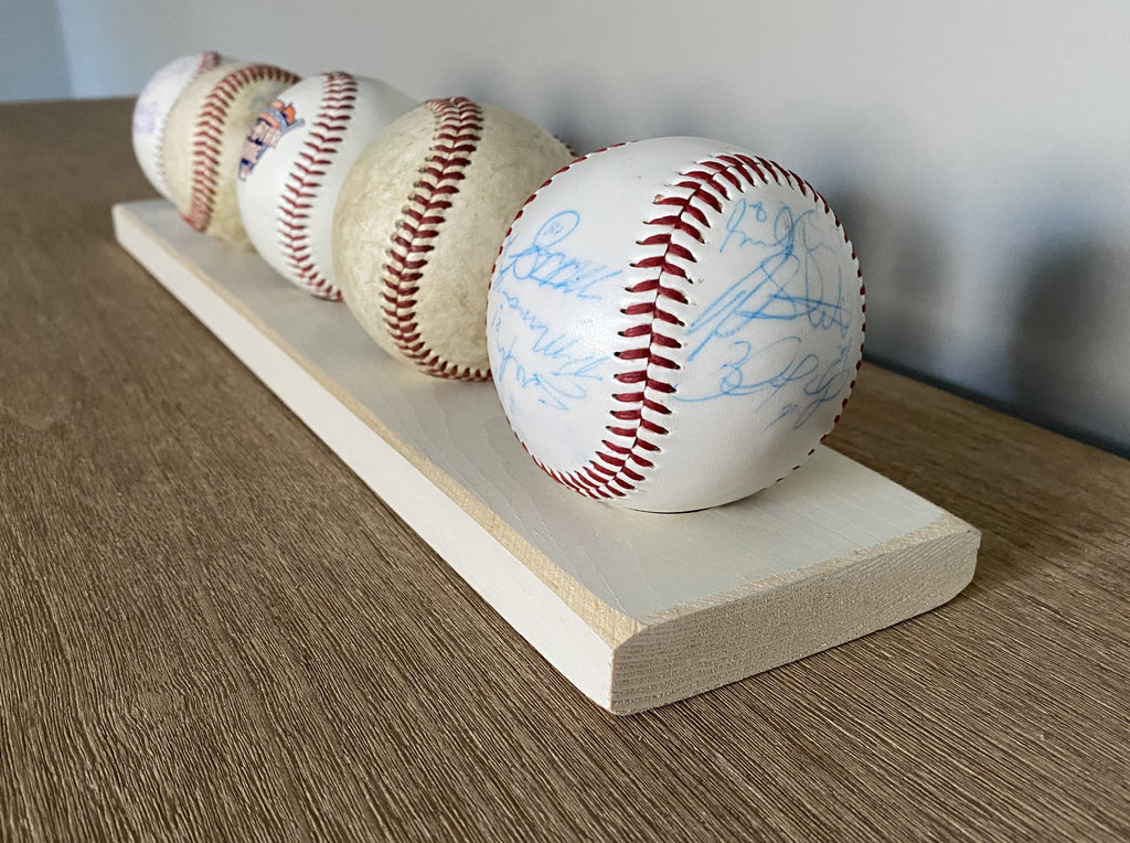 Baseball Display: Black or Off-White, Shelves available, Baseball Player Gift