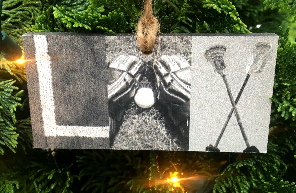 Hockey Coach Gift: Photo Letter Art Sign or Ornament