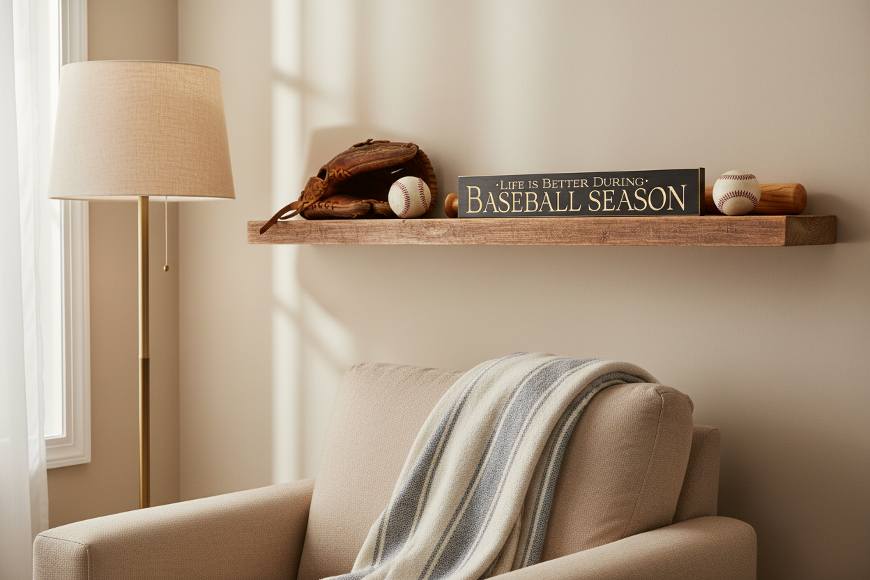 Baseball Wood Sign: Mancave Decor, Coach, Player, Team Gift