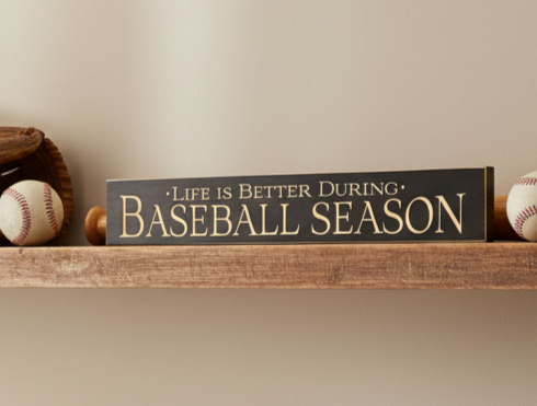 Baseball Wood Sign: Mancave Decor, Coach, Player, Team Gift