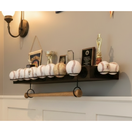 Baseball Trophy Display Shelf, Memorabilia, Awards
