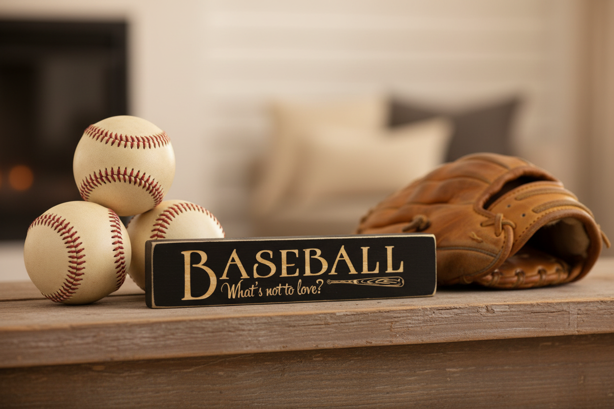 Baseball Photo Frame: Laser Cut Wood Sign, Coach Gift