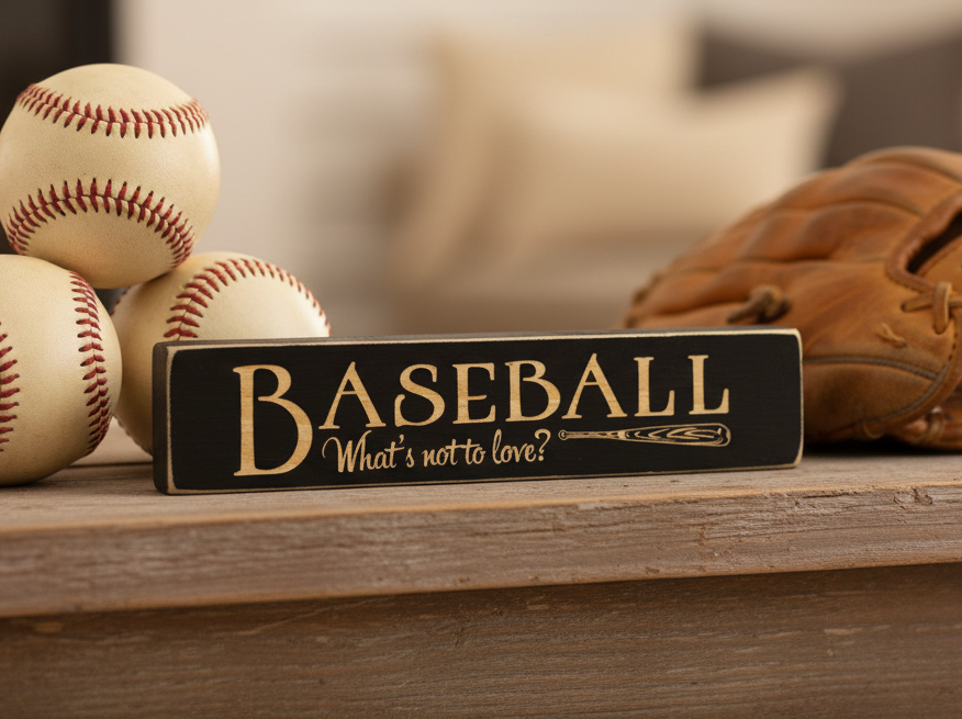 Baseball Photo Frame: Laser Cut Wood Sign, Coach Gift