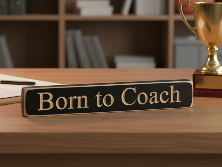 Personalized Coach Photo Display: 'Born to Coach' Frame, Baseball Team Gift, All Sports
