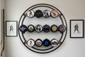 Round Hockey Puck Display 3 Tier Shelf: Holds 14 Pucks, Hockey Player, Fan, Mom, Dad, Coach Gift