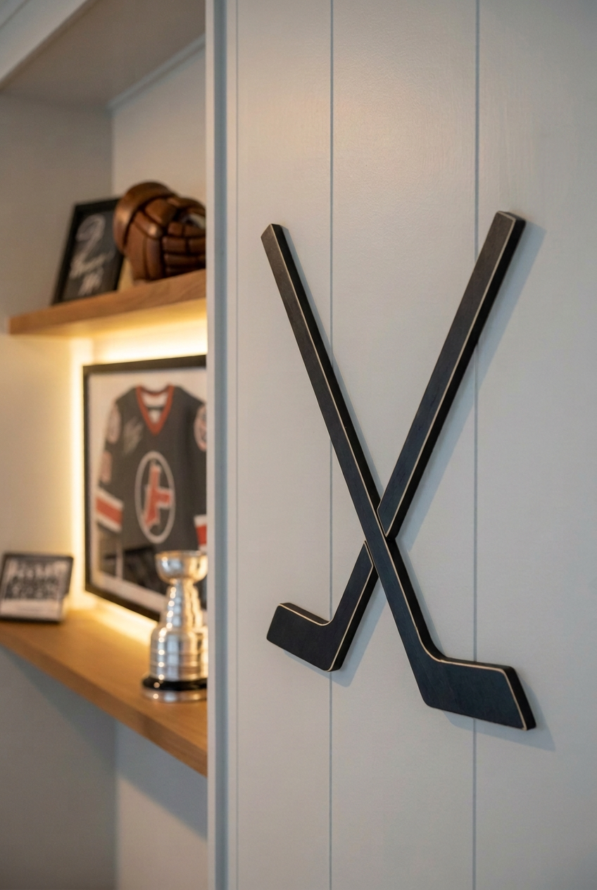 Round Hockey Puck Display 3 Tier Shelf: Holds 14 Pucks, Hockey Player, Fan, Mom, Dad, Coach Gift