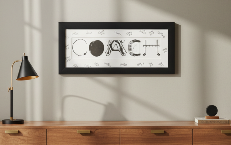 Personalized Hockey Name Art: Framed Hockey Room Decor