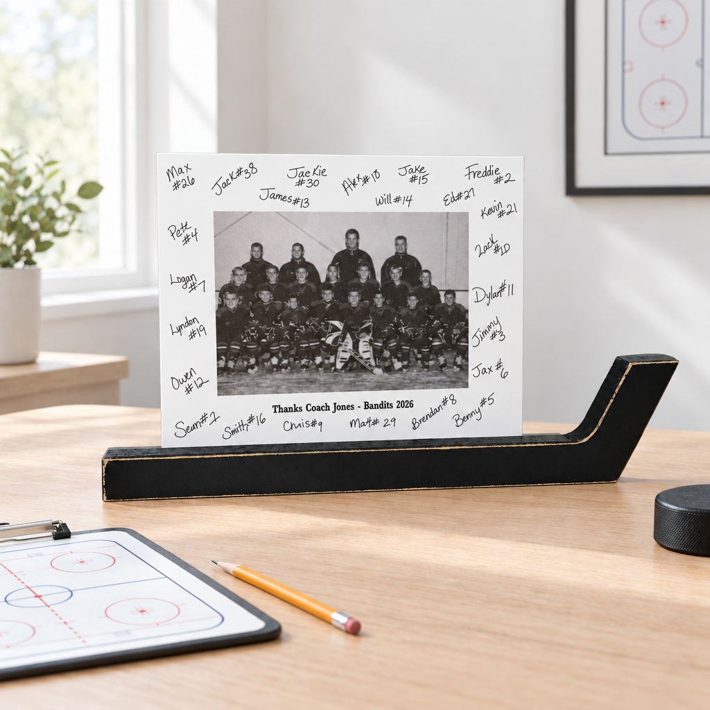 Personalized Soccer Coach Frame: Team Gift