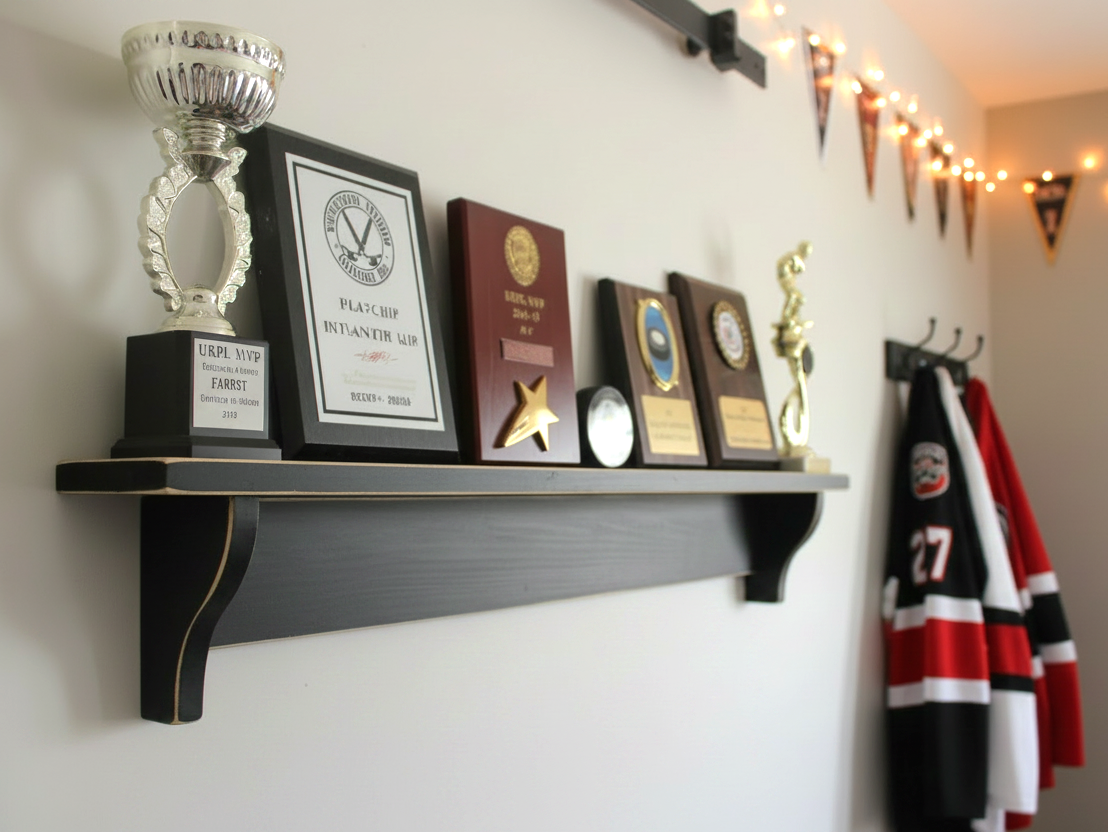Trophy Shelf: Sports Medal, Award, & Memorabilia Display