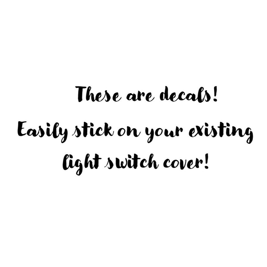 Hockey Light Switch Cover Decal: Hockey Room Decor