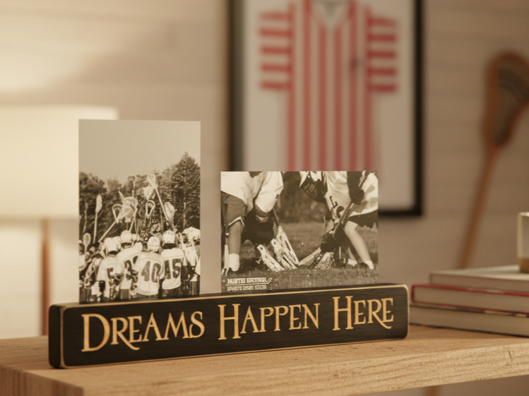 Lacrosse Photo Display: Picture Frame, Lacrosse Player Room Decor