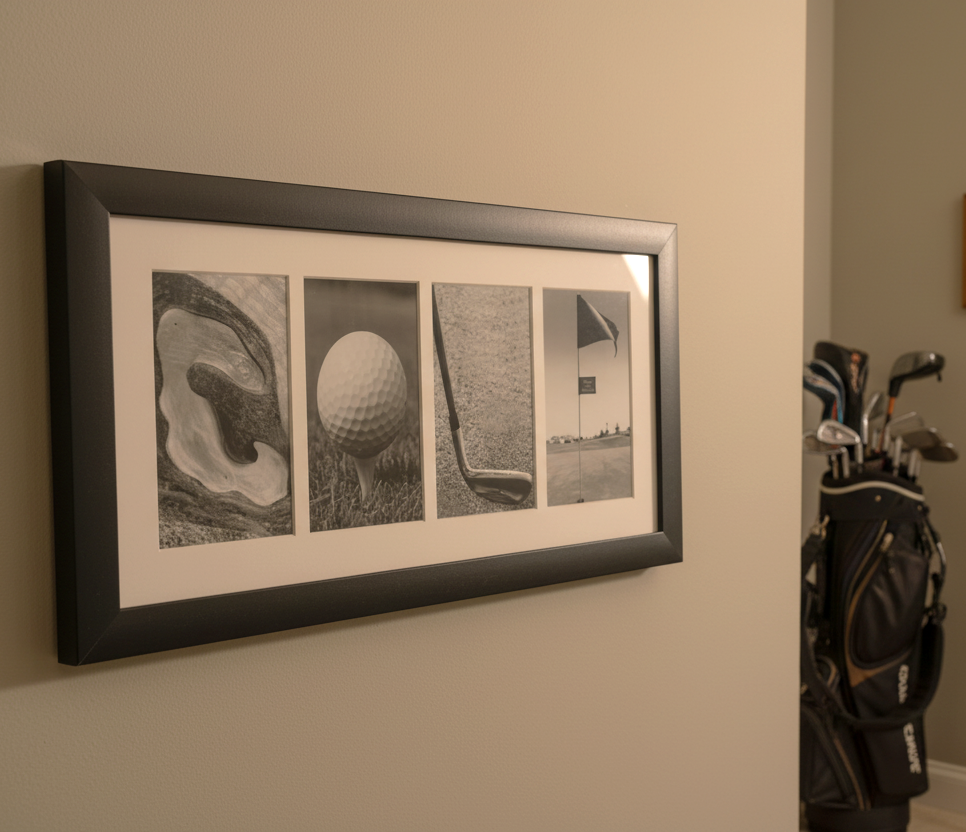 Hockey LOVE Photo Montage Frame: Hockey Mom/Girl Gift, Room Decor (9.5" x 20")