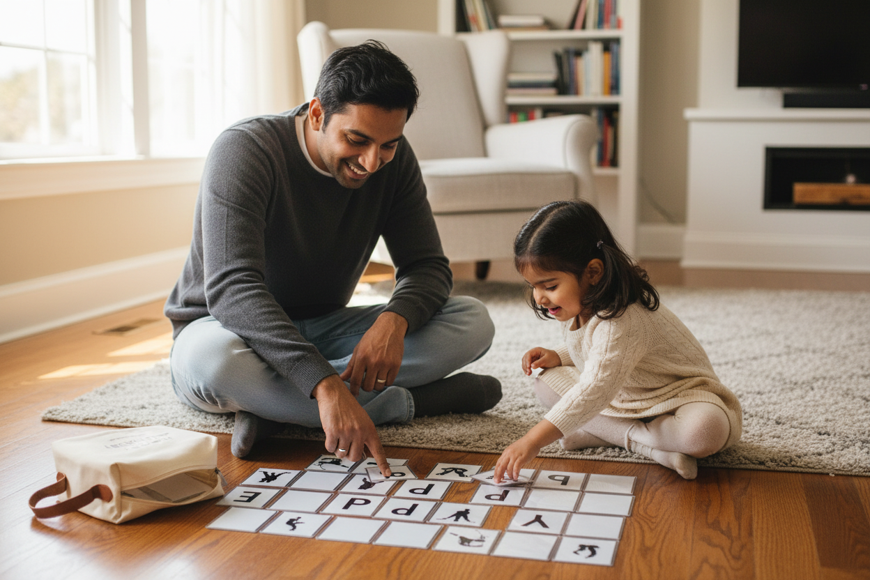 Hockey Matching Game: Learn to Spell, Memory Skills, Alphabet