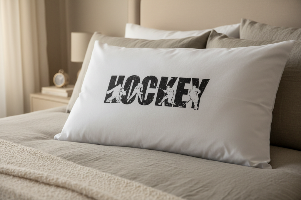 Hockey Pillowcase: Player, Goalie Gift, Room Decor