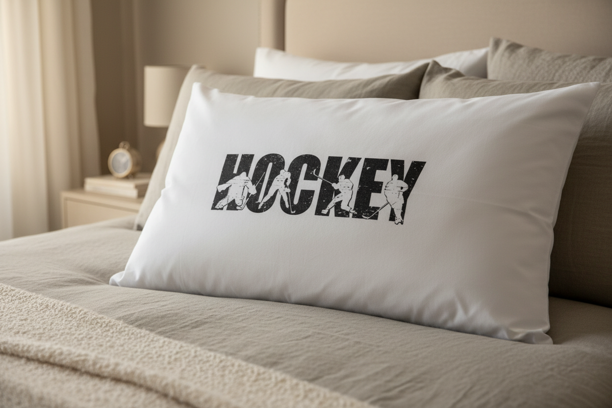 Hockey Pillowcase: Player, Goalie Gift, Room Decor