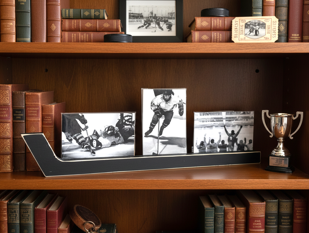Hockey Stick Photo Display: Frame, Player, Fan, Coach or Team Gift