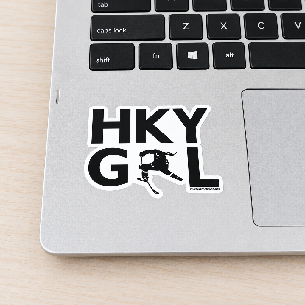 Hockey Player Decal: Laptop, Phone, Goodie Bag Sticker