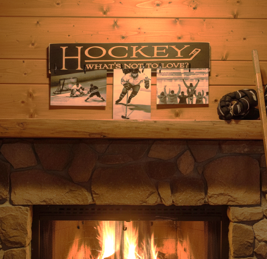 Hockey Photo Display Sign: Hockey Decor