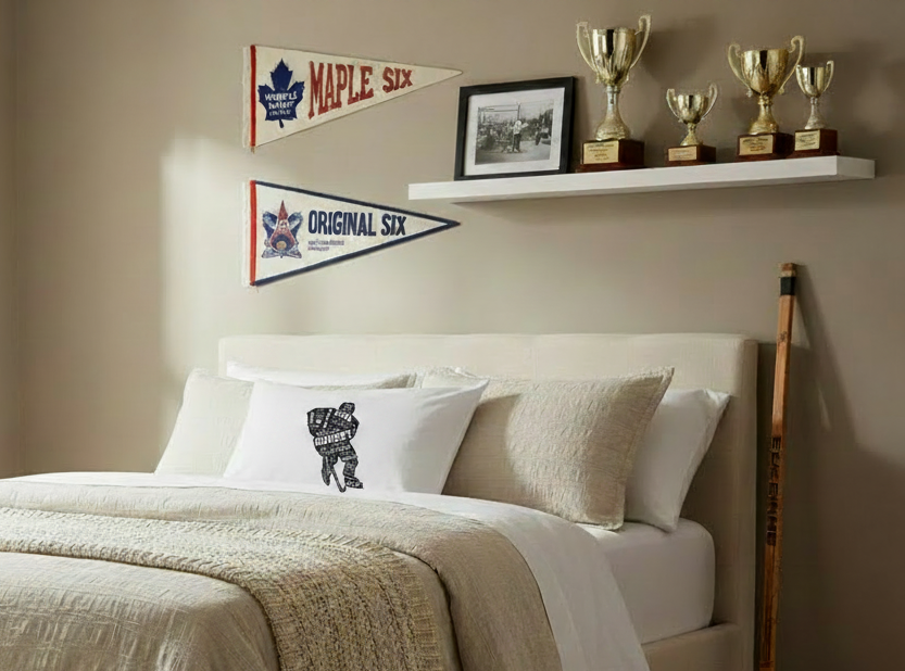Hockey Pillowcase: Player, Goalie Gift, Room Decor