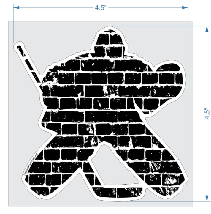 Hockey Goalie Car Decal: Mom Gift, Bumper Sticker