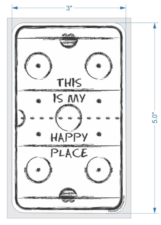 Hockey Car Decal: Hockey Player, Goalie, Rink