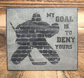 Hockey Goalie Ornament: Laser Cut Wood Christmas Gift