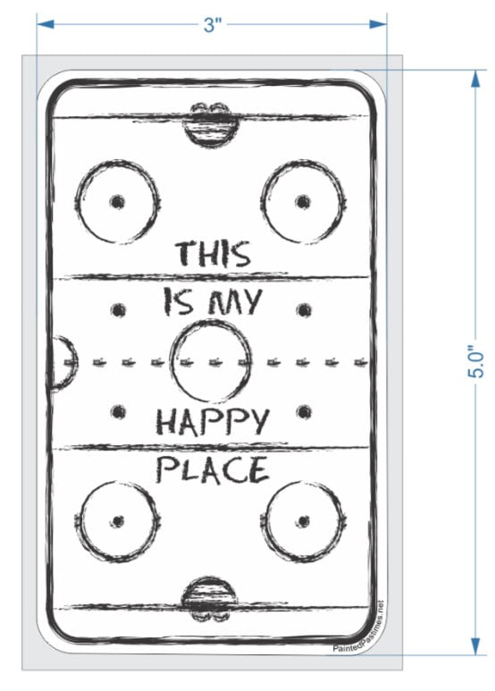 Hockey Car Decal: Player, Goalie, Rink, or "Hockey"