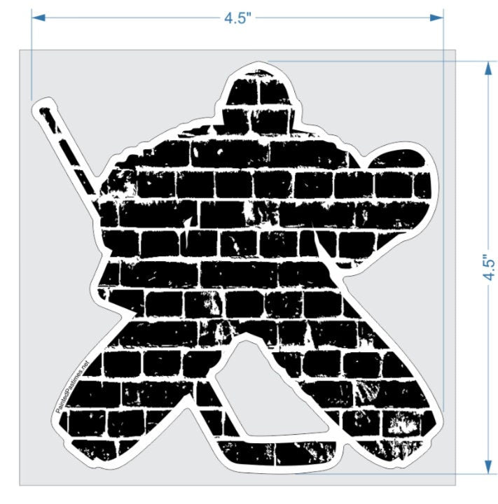 Hockey Goalie Car Decal: Bumper Sticker for Hockey Mom/Dad