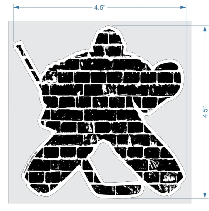 Hockey Car Decal: Player, Goalie, Rink, or "Hockey"