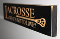Lacrosse Photo Display: Wood, Player, Coach Gift, Room Decor