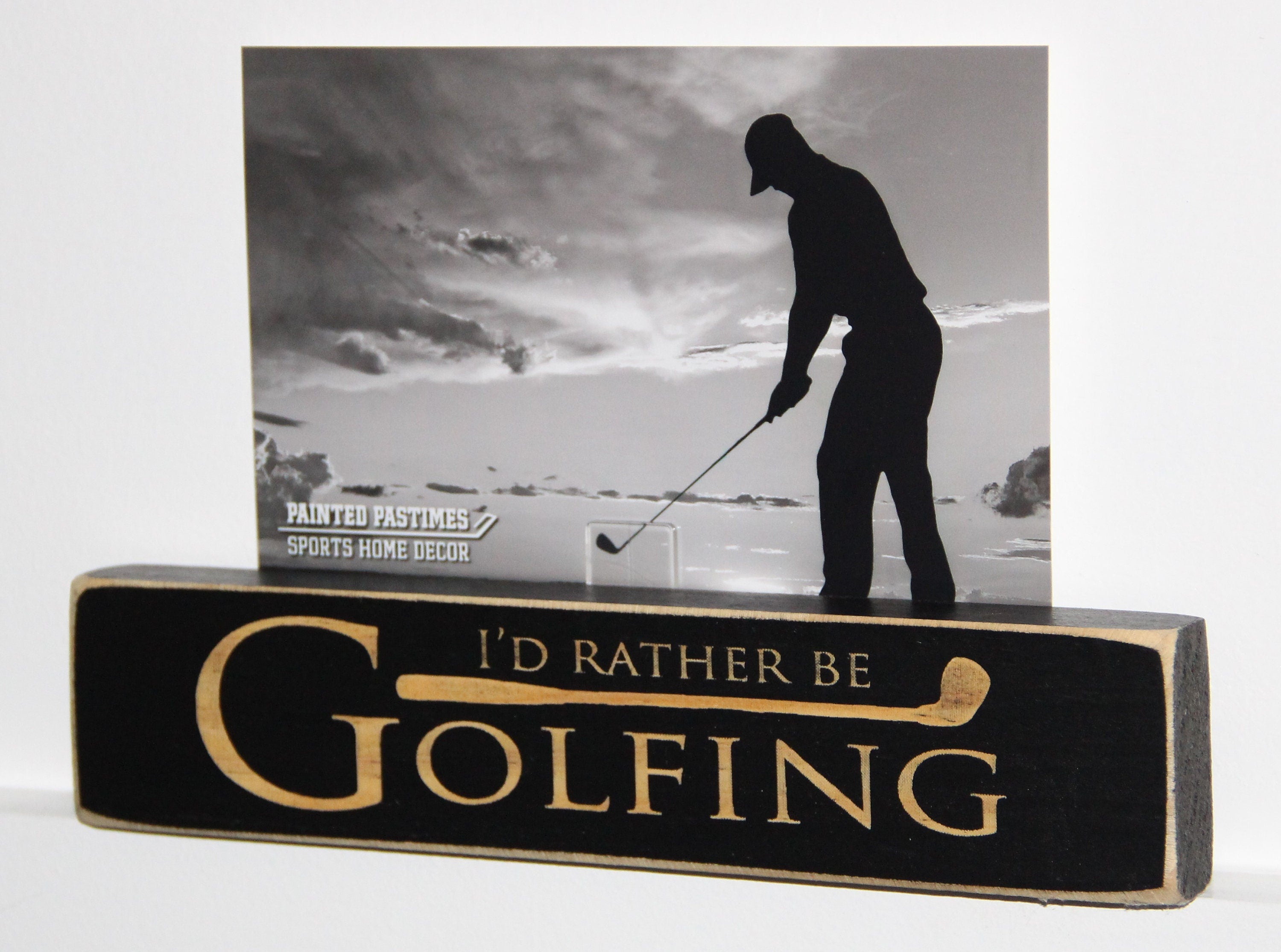 Golf Wood Sign: Dad Gift, Golf Room Decor