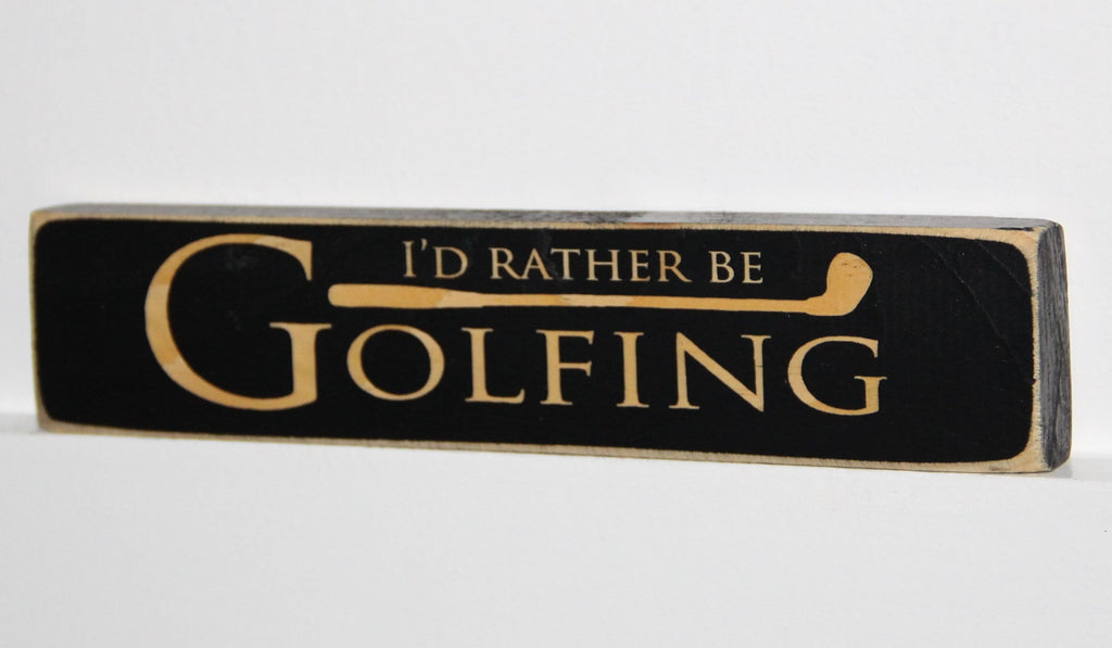 Golf Photo Frame, "I'd Rather Be Golfing" Sign, Golf Decor