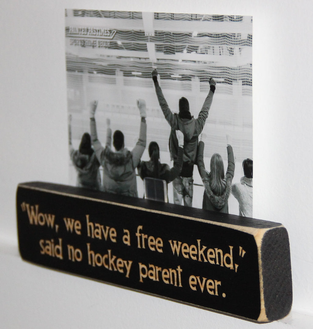 Funny Hockey Mom Wood Ornament, Christmas Gift for Hockey Parents