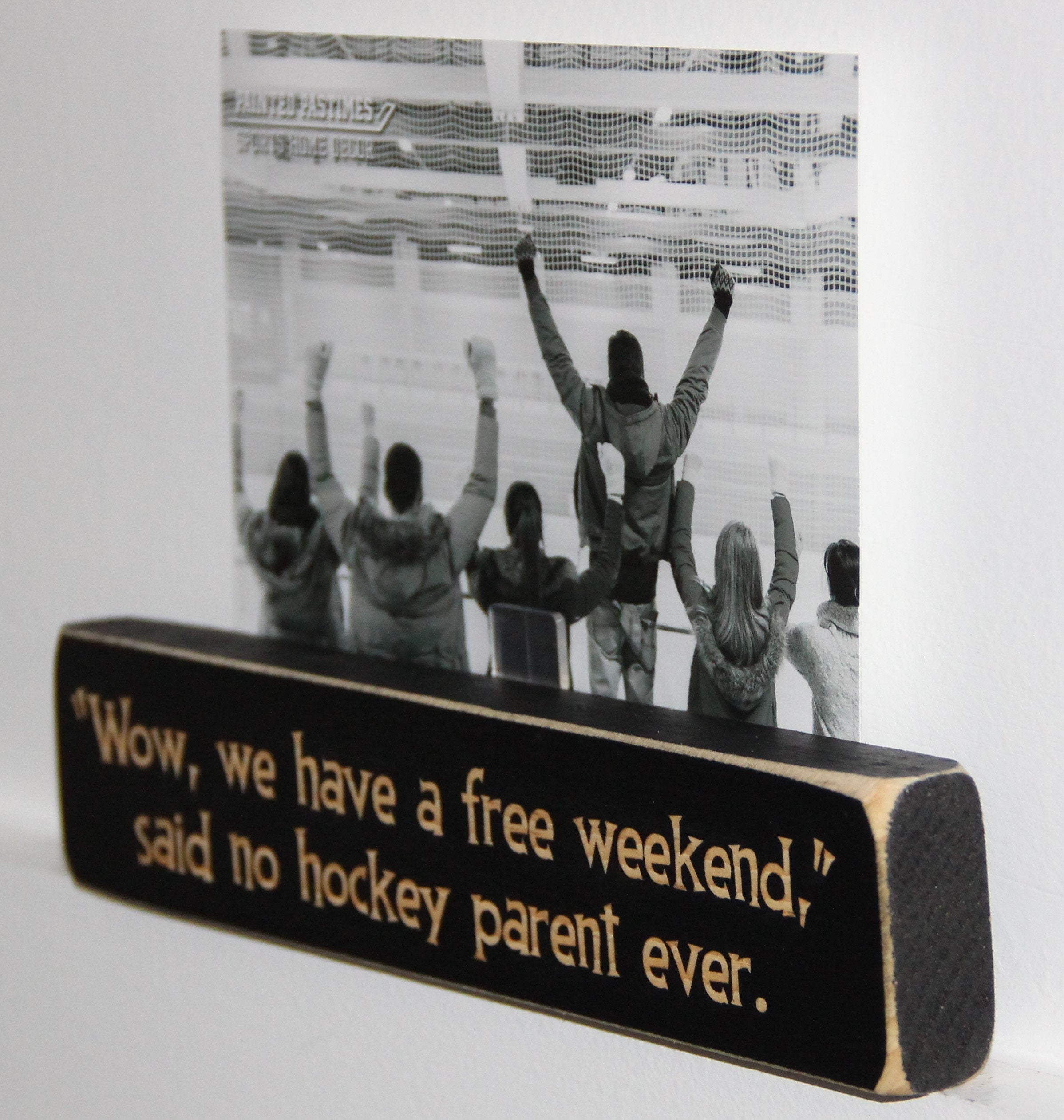Funny Hockey Mom Wood Ornament, Christmas Gift for Hockey Parents