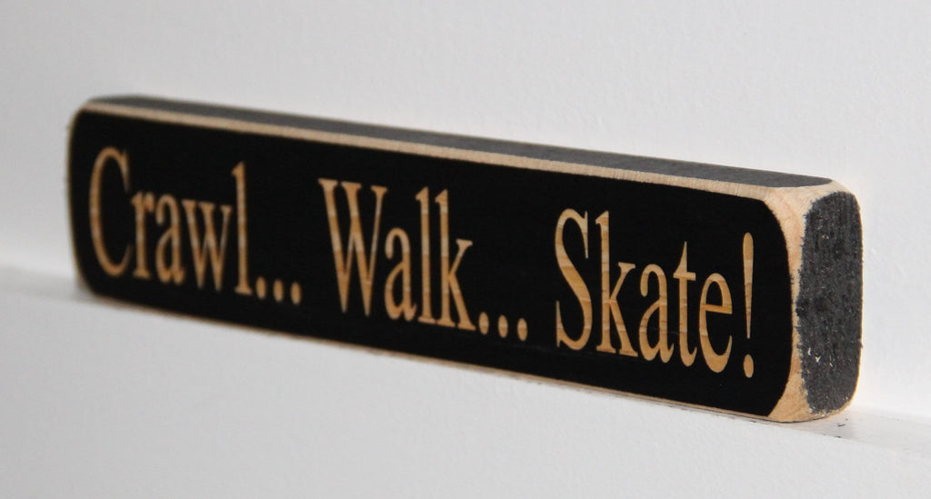 Skate Crawl Walk Ornament: Hockey, Figure Skating Nursery Decor