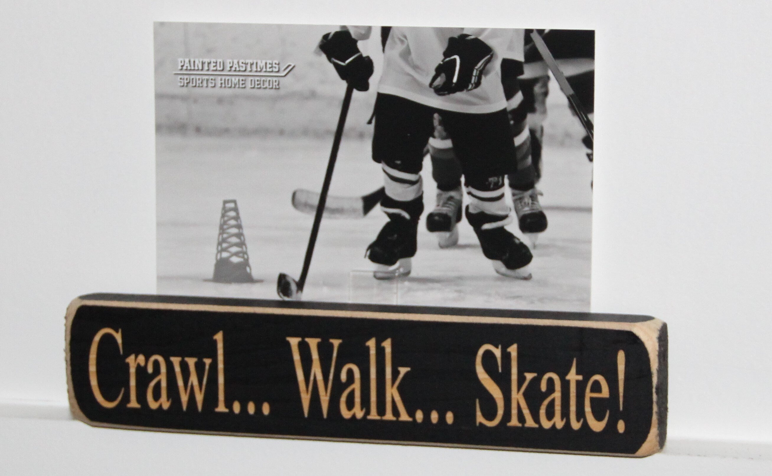 Skate Crawl Walk Ornament: Hockey, Figure Skating Nursery Decor