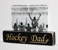 Hockey Dad Photo Frame: Laser Cut Wood, Hockey Room Decor