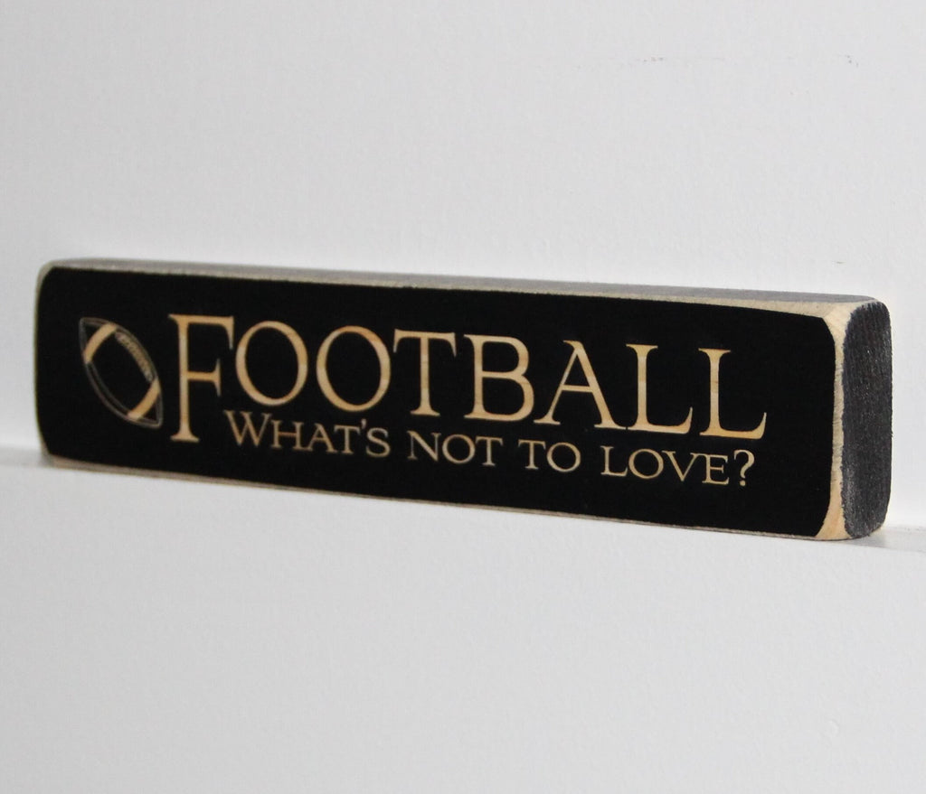 Laser Cut Football Sign: Gift for Player, Coach, or Mom