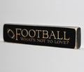 Laser Cut Football Sign: Gift for Player, Coach, or Mom