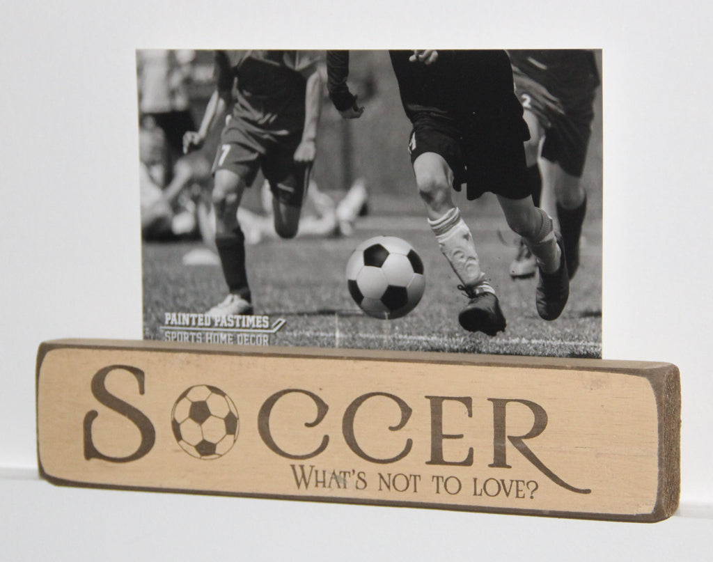 Soccer Photo Display: Soccer Player Gift, Room Decor, Laser Cut Wood