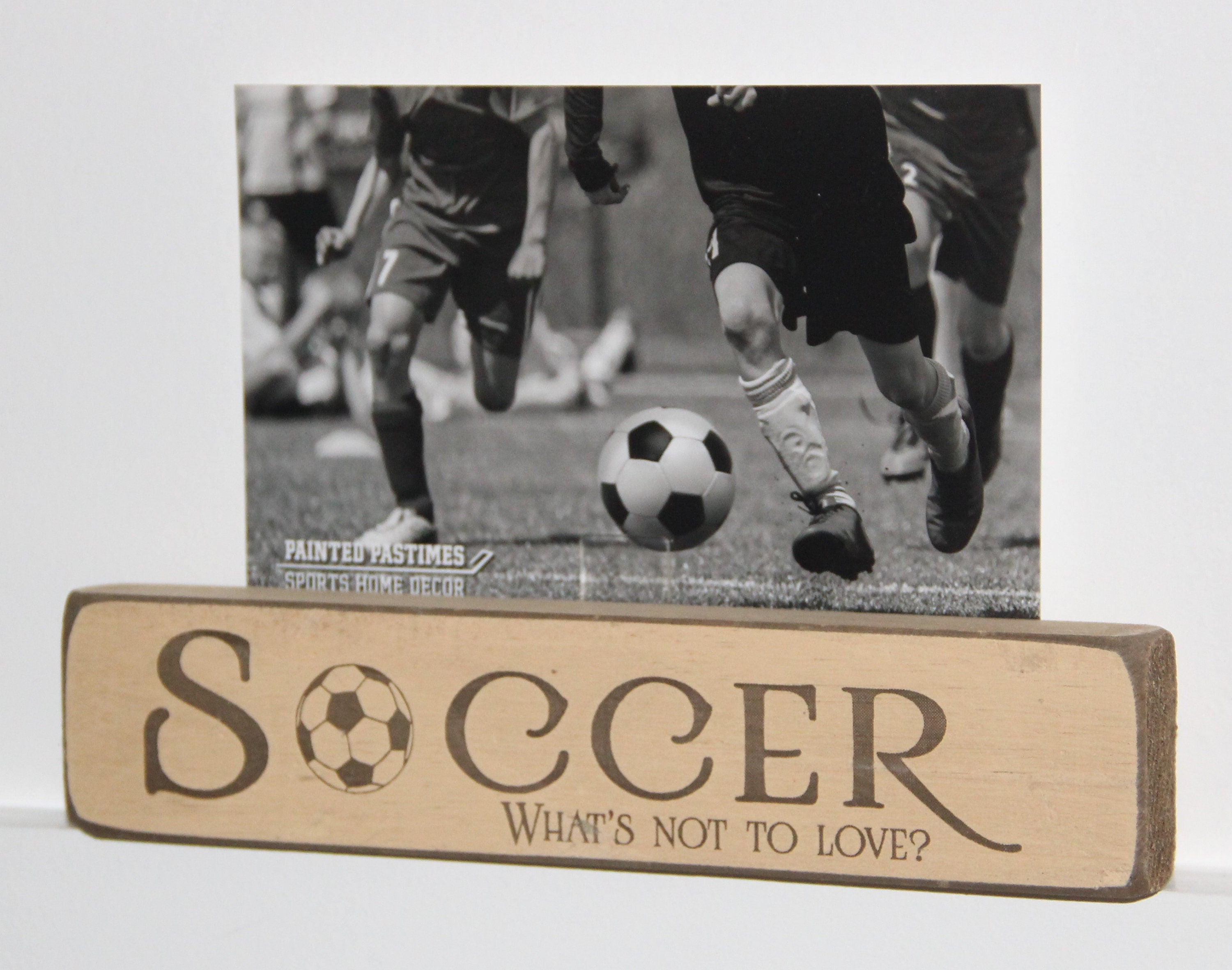 Soccer Photo Display: Soccer Player Gift, Room Decor, Laser Cut Wood