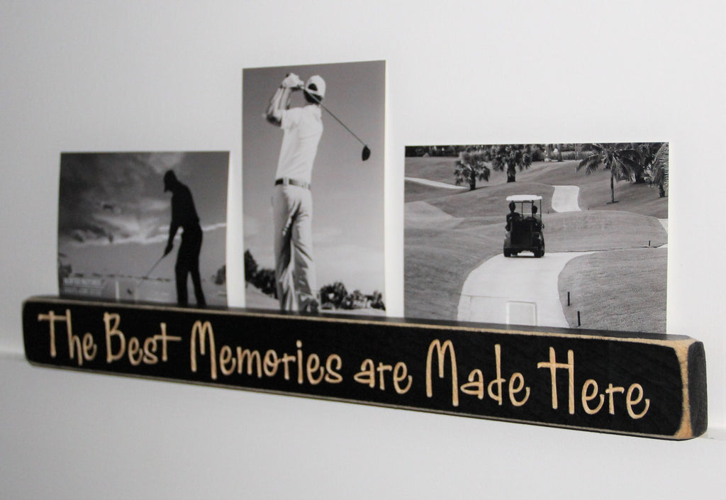 Football Photo Display: Laser-Cut Wood Collage Frame