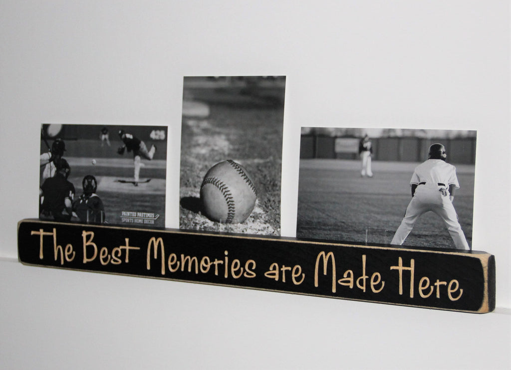 Football Photo Display: Laser-Cut Wood Collage Frame