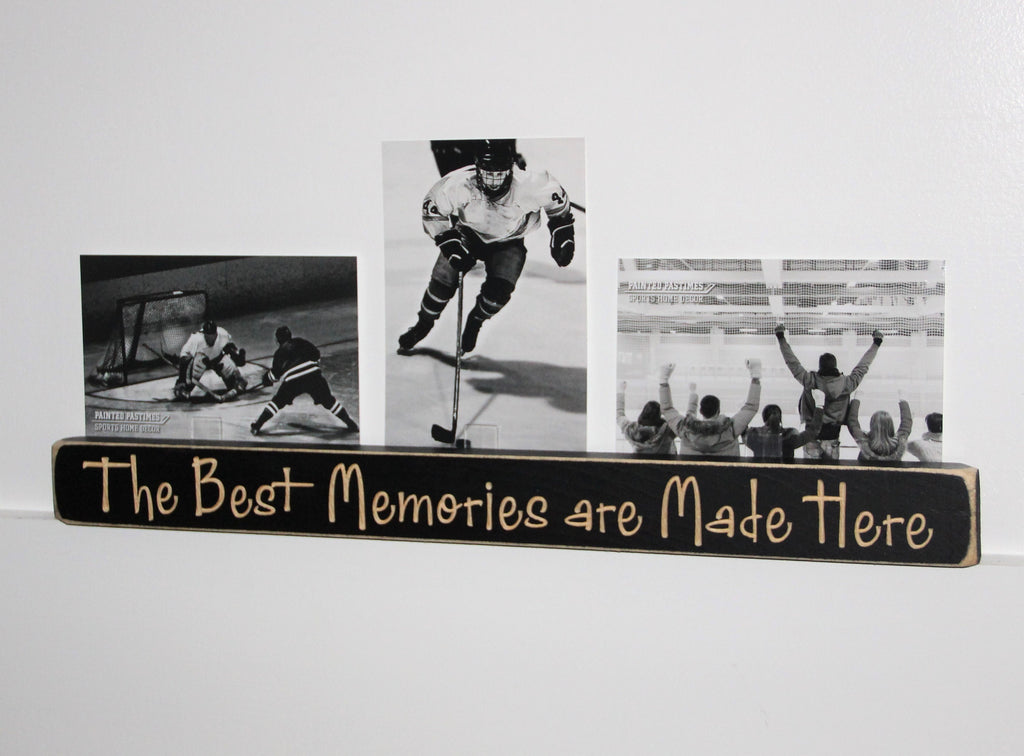 Football Photo Display: Laser-Cut Wood Collage Frame