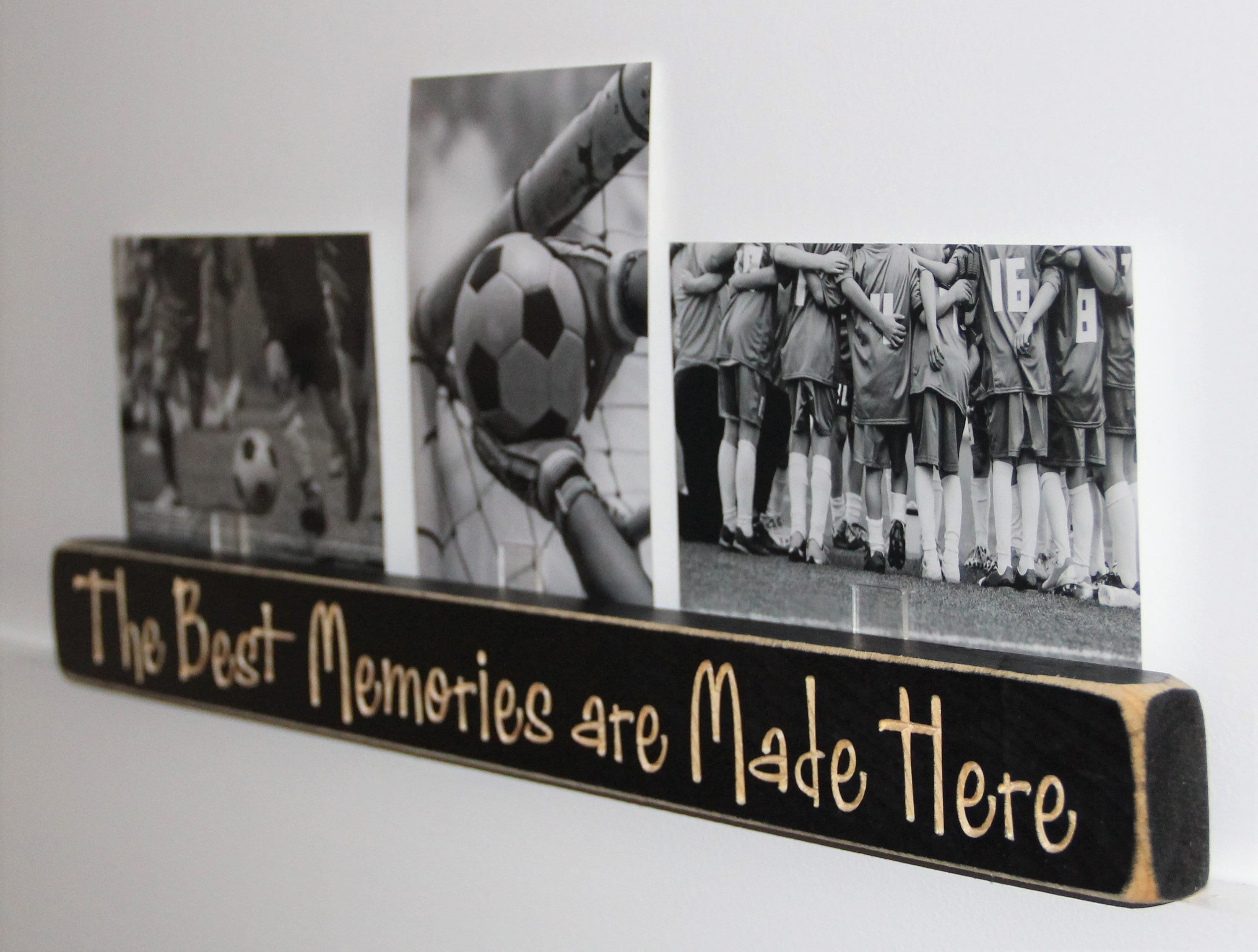 Laser-Cut Basketball Photo Display: Distressed Wood Frame, Coach Gift